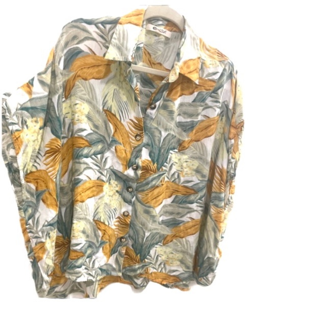 Rip Curl button down Hawaiian shirt large